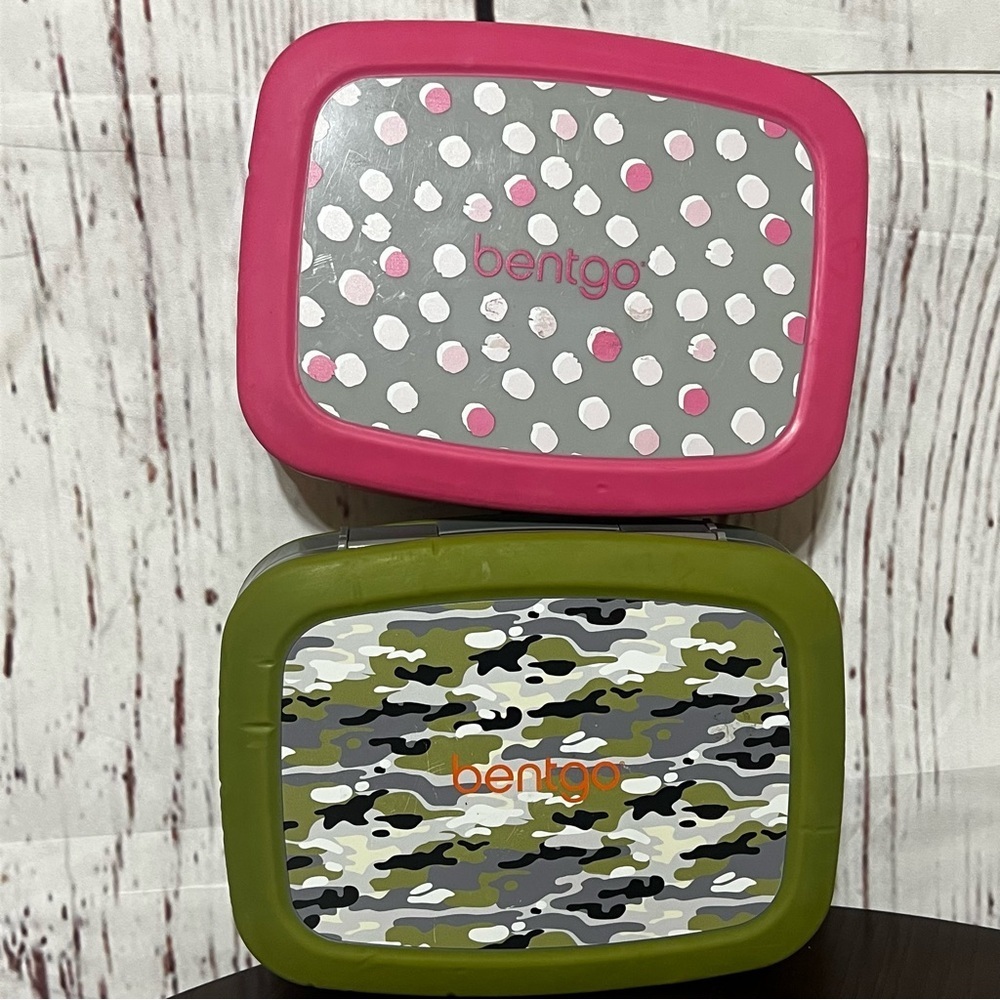 Bentgo Kids Bento-Style 5-Compartment Leak-Proof Lunch Box bundle of 2